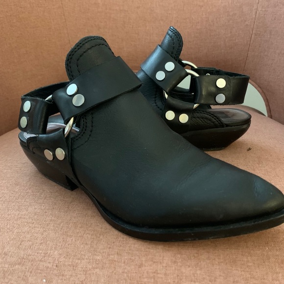 Dolce Vita Black Leather Little Booties - Picture 4 of 4